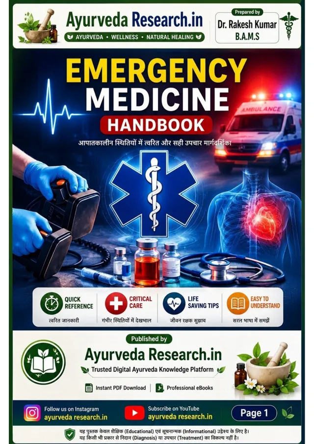 इमरजेंसी मेडिसिन हैंडबुक — eBook कवर